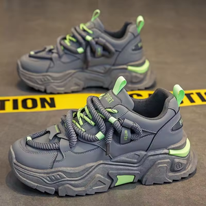 รองเท้ากีฬาแนวเรโทรเพิ่มความสูง รองเท้าวิ่งลำลอง พื้นหนา กันน้ำ กันลื่น ทนทานต่อการสึกหรอ น้ำหนักเบา - Product Image 4