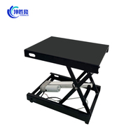 KUNSHENGLONG Table élévatrice à ciseaux électrique monocouche 300*400mm à moteur unique en acier au carbone haute résistance noire