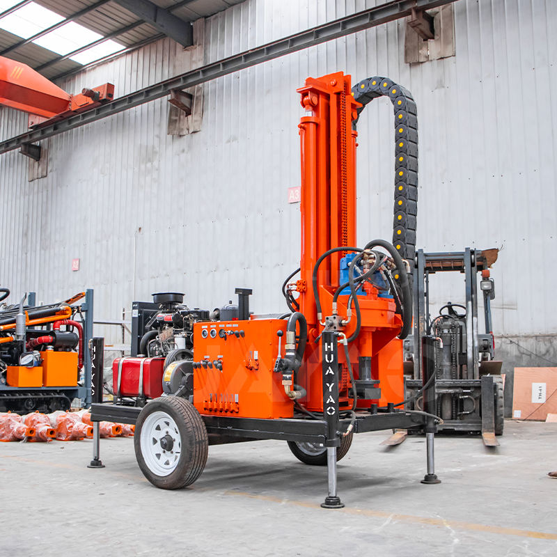 Huayao Wheeled Water Well Drilling Rig - 300m Depth