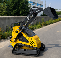 Mini-chargeuse sur chenilles compacte CYV avec moteur à essence et accessoires hydrauliques à changement rapide