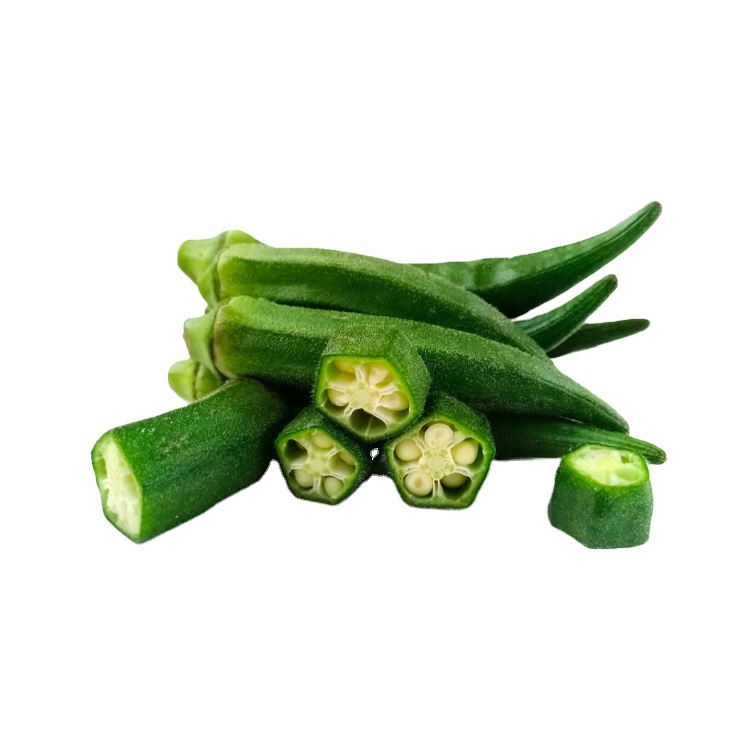 Okra tanah beku organik pasokan massal untuk rantai ritel dan industri layanan makanan okra Frozen