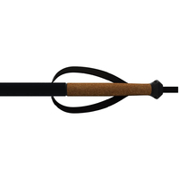 Bâtons de ski HONOR ultra-légers 100% fibre de carbone 145 cm réglables avec sangle de poignet rembourrée, poignée en mousse EVA, absorption des chocs, durables