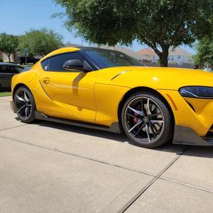 Jupes latérales en Fiber de carbone de haute qualité Style AG pour 2019-2020 <span class=keywords><strong>Toyota</strong></span> <span class=keywords><strong>Supra</strong></span> A90 A91 <span class=keywords><strong>MK5</strong></span> Kit de carrosserie personnalisé - Product Image 4