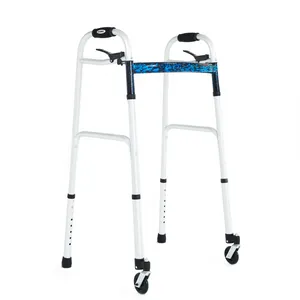 Premium Quality E-wiwa Deluxe Fixed Walker & Rollator With Swivel Wheels Foldable Adjustable In Height