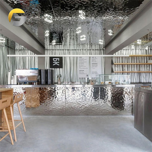 V3099 sus304 מובלט גיליון קיר פלדה גיליון נירוסטה מעצב מים גיליון נירוסטה עבור קיר מלון - Product Image 3