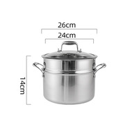 Ensemble de casseroles et poêles en acier inoxydable 316 tri-couches, sans PFOA ni PTFE, compatible lave-vaisselle, four et induction, tous types de plaques de cuisson