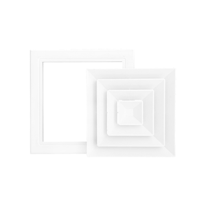 Diffuseur de Plaque de Montage ABS, Diffuseur d'<span class=keywords><strong>Air</strong></span> Carré 4 Voies, Grille Anti-Condensation pour Climatisation Centrale - Product Image 3