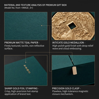 Boîte cadeau de luxe personnalisée pour thé vert, emballage rigide à double porte avec plateau de présentation pour les soins de la peau, le thé et les marques de boutiques