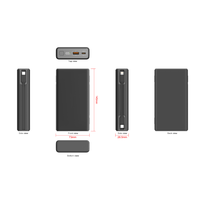 Power Bank 20000mAh 65W PD Pengisian Cepat Teknologi GaN Baterai 21700 Kabel Tipe-C Terintegrasi Kompatibel Laptop Pengisi Daya Portabel