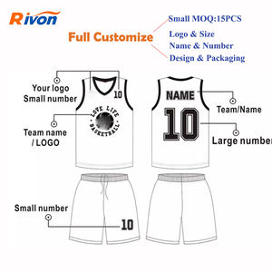 סט מדים חדש לספורט סיטונאי, הטוב ביותר להכנת שם קבוצה משלך, חולצת כדורסל עם מספר - Product Image 6