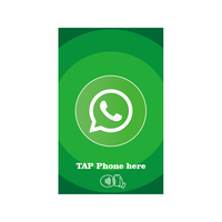 Carte Marketing NFC WhatsApp avec Puce NTAG213 de 144 Octets, Code QR Imprimé et URL Encoded