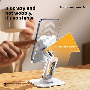 Supporto per Telefono Cellulare da Scrivania Nuovo Modello Universale per Tablet Pieghevole Altezza Regolabile Portatile in Plastica - Product Image 3