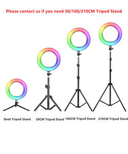 Anneau lumineux RVB <span class=keywords><strong>MJ33</strong></span> de 13 pouces pour studio de beauté et vidéo avec télécommande pour selfie et trépied - Product Image 4