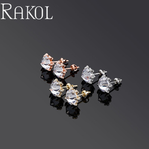 RAKOL ZPE1947 Cross-Border Hip-Hop Dragon Claw Pendientes de moda simples con incrustaciones de circón grande - Product Image 4