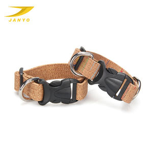 Collar de perro de cuero de madera para protección del medio ambiente y materiales compatibles con mascotas Collar de perro de corcho portador de mascotas Collar de perro personalizado alto - Product Image 4