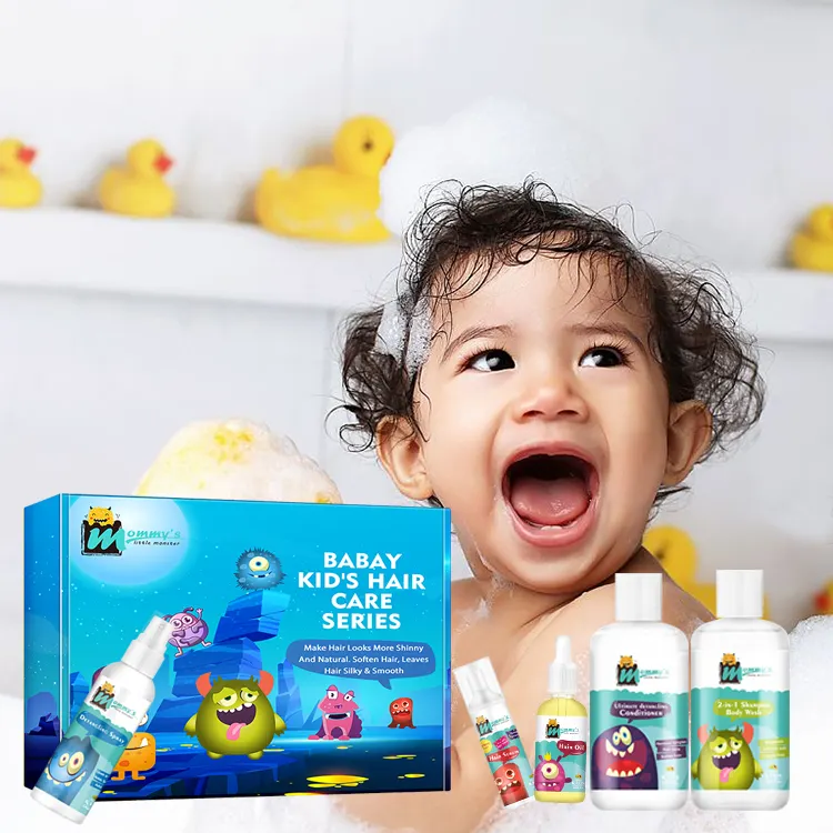 Private Label Kids Wash Haar produkte Set Baby Wash und Shampoo