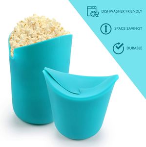 Collapsible <b>Silicone</b> <b>Rubber</b> Popcorn Maker Bowl Eco-Friendly Microwave <b>Silicone</b> Popcorn Bowl for Parties - Product Image 3
