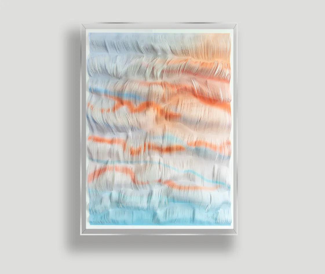 Vidro transparente decorativo Perspex 3D parede pintura acrílica caixa sombra Frame