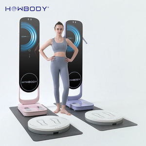 Miroir <span class=keywords><strong>de</strong></span> composition corporelle 3D Howbody A7 Pro Ai, écran tactile 27 pouces, 8 électrodes, 22 données <span class=keywords><strong>de</strong></span> santé, plateau tournant automatique à 360°, miroir <span class=keywords><strong>de</strong></span> santé Ai - Product Image 1