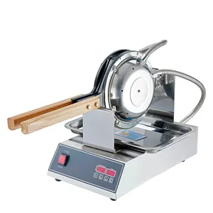 Máquina elétrica popular de waffles de ovos com bolhas Qq, máquina comercial antiaderente e rotativa de cabeça única