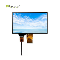 Modul Layar LCD TFT Wisecoco 7 Inci 1024*600 TFT RGB Layar Garis Vertikal Panel Layar LCD IPS untuk HMI Industri