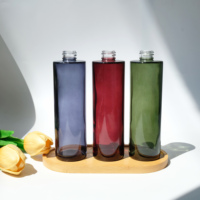 Bouteille en verre de 120 ml pour huiles essentielles, émulsions et liquides, couleur personnalisée, avec couvercle en bois, idéale pour les voyages