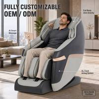 Fauteuil de massage électrique Oyeal moderne à points fixes, modèle 8D, zéro gravité, avec chaleur, pression d'air, rouleaux pour les pieds, massage complet du corps