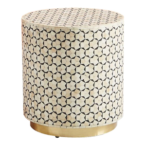 คุณภาพสูงที่ทันสมัยหัตถกรรมอินเดียออตโตมันบาร์เรลเก้าอี้ช่างฝีมือทำด้วยมือฝังกระดูกสำหรับห้องนั่งเล่นบ้านห้องนอน-สำหรับโรงแรม - Product Image 5