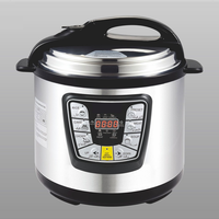 Cuisinière à pression électrique multifonction programmable 12L 1600W en acier inoxydable pour usage commercial, industriel, domestique et hôtelier