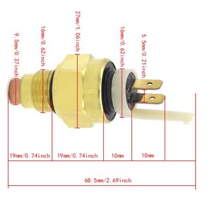 พัดลมหม้อน้ำพัดลมเทอร์โมสำหรับ Yamaha VMAX12 VMX12 <span class=keywords><strong>XJ700</strong></span> XTZ660 Tenere XTZ750 Super Tenere XVZ1200 Venture Royale XVZ1300 - Product Image 2
