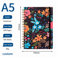 Carnet scolaire OEM A5 avec bande élastique personnalisée, carnet de bureau, fourniture directe d'usine