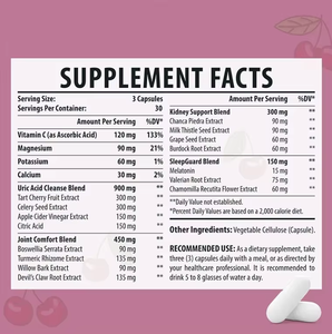 Solilan người lớn axit uric tuôn ra giải độc làm sạch 2100mg hỗ trợ khớp hiệu quả hoạt động di động viên nang thuần chay bán - Product Image 3