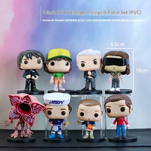 Nuevas Figuras de <span class=keywords><strong>Stranger</strong></span> <span class=keywords><strong>Things</strong></span>, Modelos de Simulación, Artículos Decorativos y Juguetes para Niños con Bases - Product Image 1