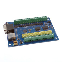 Carte de commande de mouvement pas à pas 5 axes RXT CNC Driver Board Breakout Board Alimentation CC USB Mach3 Machine de gravure