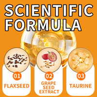 Les suppléments personnalisés pour l'élimination des taches de larmes contiennent de l'huile de poisson et des vitamines oméga-complexes pour soutenir la santé oculaire de votre animal