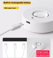 Lampu LED Puck Nirkabel Modern Isi Ulang dengan Remote Control, Sensor Gerak, Desain Magnetik, CRI Tinggi 80, Lampu RGB untuk Penerangan Kabinet