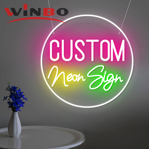 Winbo enseigne néon ouverte personnalisée <span class=keywords><strong>en</strong></span> gros pour entreprise plaque acrylique éclairage de lettres flexible à LED pour décoration murale - Product Image 2