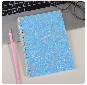 Quaderno a Spirale A5 con Copertina Glitterata Color Macaron, Pagine a Righe con Paillettes Lucide e Polvere Scintillante <span class=keywords><strong>per</strong></span> Studenti - Product Image 6