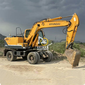 Pelle sur pneus Hyundai 150W-9 d'occasion de haute qualité prix d'usine en bon état avec composants de pompe à moteur PLC à engrenage central - Product Image 5