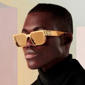 Custom Logo Fashion Newest Pink Yellow Large Frame <b>Sunglasses</b> for Men UV400 Oversized Square <b>Sunglasses</b> - Product Image 4