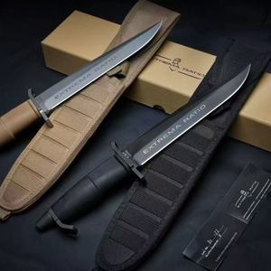 ER AMF DIY OEM Customized 9Cr18Mov Steel Multi-Functional Knife Kydex Sheath Rubber Handle Portable Belt <b>Clip</b> Camping 1 Year - Product Image 2