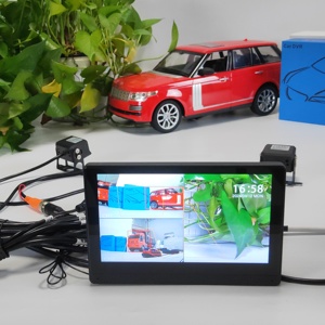 จอภาพระบบสัมผัสไร้สาย CarPlay Android Auto 4 ช่อง HD 1080P 10.36 นิ้ว สำหรับรถยนต์ รถตู้ รถบรรทุก ระบบ AI BSD - Product Image 3
