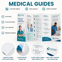 Service d'impression de catalogues et de prospectus personnalisés OEM, prospectus tri-pliés, dépliants, brochures et cartes postales en carton