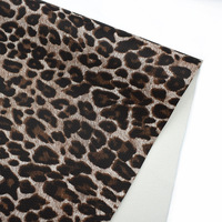 Tissu en cuir PVC imprimé léopard pour sacs, canapés et meubles