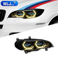 Phare LED WLJ pour BMW X5 E70 2007-2013, ensemble de phares LED laser, style laser, DRL, clignotant séquentiel
