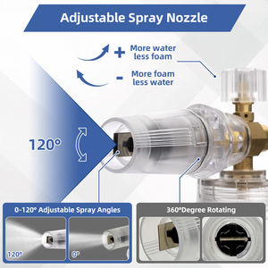 Canon à pistolet à mousse haute performance de 1 litre pour le déneigement et le lavage de voiture - Product Image 2