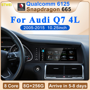 CNSTWEI Nouvel écran multimédia GPS pour voiture Android 14 avec Snapdragon 665, 10,25 pouces, CarPlay sans fil pour Audi Q7 4L 2005-2015 - Product Image 2