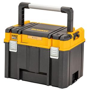 Boîte à outils en plastique empilable T-Stak de 18 pouces avec poignée et loquets, capacité 30L - Product Image 1