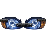 Phares LED complets personnalisés pour Hyundai Accent 2003 2004 2005, lentilles de projecteur bi-xénon, lampes avant avec DRL