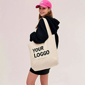 Sac fourre-tout écologique imprimé personnalisé, sac fourre-tout en toile de qualité supérieure avec logo personnalisé, sac fourre-tout pour femmes, sac à main en toile - Product Image 1